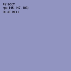 #9193C1 - Blue Bell Color Image